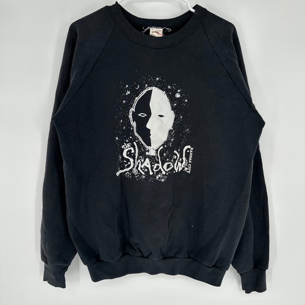 Vintage 90s FOTL The Shadow Kansas City Music Venue Concert Sweatshirt Black XL